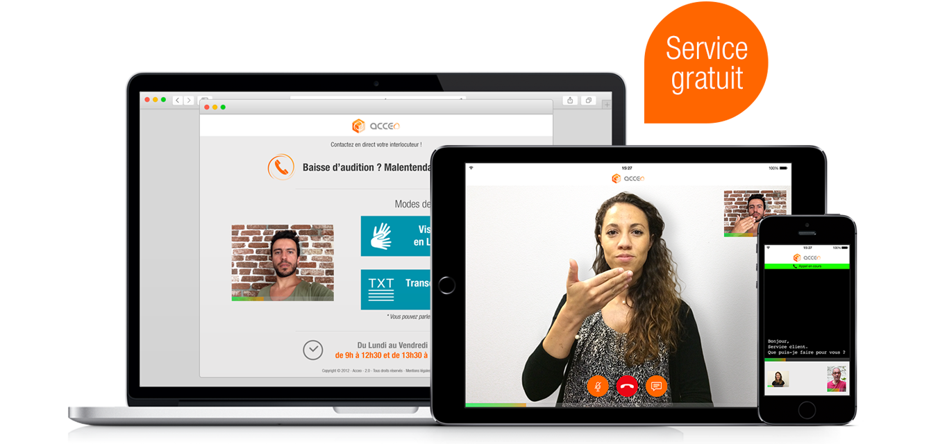 Acceo, accessibilité pour les sourds ou malentendants